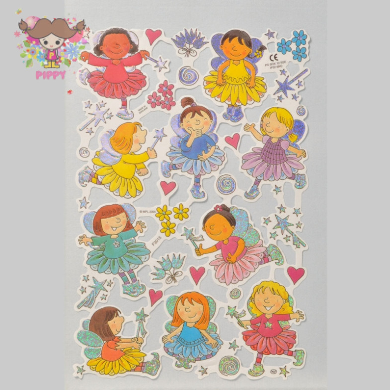 Mamelok glossy pictures - Foiled Scrap Sheet Fairies